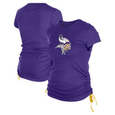 Minnesota Vikings New Era Women's Ruched Side T-Shirt - Purple cheap