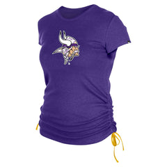 Minnesota Vikings New Era Women's Ruched Side T-Shirt - Purple cheap