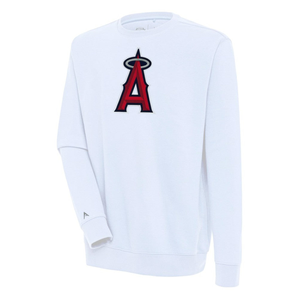 Los Angeles Angels Antigua Victory Pullover Sweatshirt White