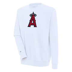Los Angeles Angels Antigua Victory Pullover Sweatshirt White