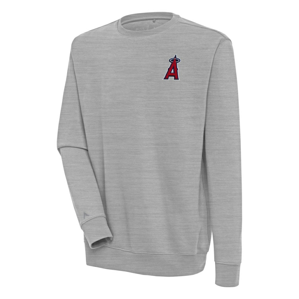 Los Angeles Angels Antigua Victory Pullover Sweatshirt Heather Gray