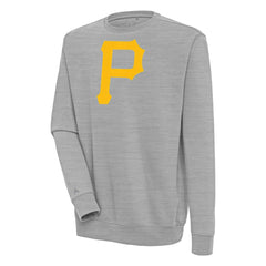 Pittsburgh Pirates Antigua Victory Pullover Sweatshirt Heather Gray