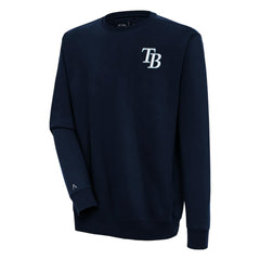 Tampa Bay Rays Antigua Victory Pullover Sweatshirt Navy