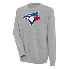 Toronto Blue Jays Antigua Victory Pullover Sweatshirt Heather Gray