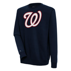 Washington Nationals Antigua Victory Pullover Sweatshirt Navy