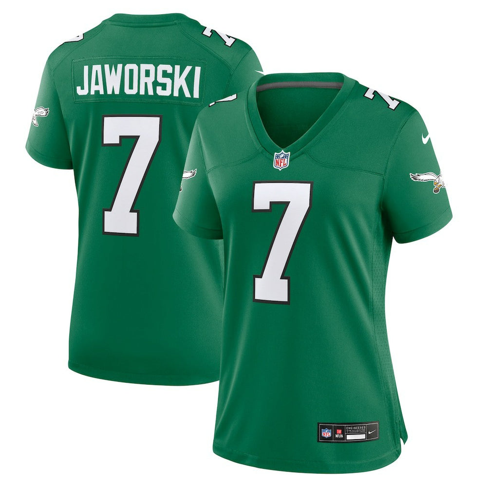Ron Jaworski Philadelphia Eagles Women's Alternate Game Jersey - Kelly Green cheap