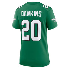 Brian Dawkins Philadelphia Eagles Women's Alternate Game Jersey - Kelly Green cheap