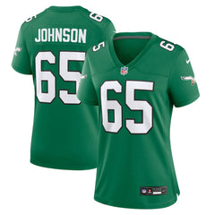 Lane Johnson Philadelphia Eagles Women's Alternate Game Jersey - Kelly Green online