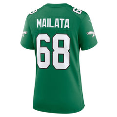 Jordan Mailata Philadelphia Eagles Women's Alternate Game Jersey - Kelly Green outlet