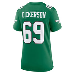 Landon Dickerson Philadelphia Eagles Women's Alternate Game Jersey - Kelly Green discount