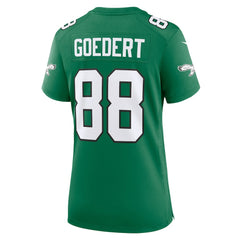 Dallas Goedert Philadelphia Eagles Women's Alternate Game Jersey - Kelly Green sale