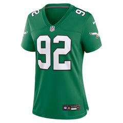 Reggie White Philadelphia Eagles Women's Alternate Game Jersey - Kelly Green sale