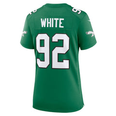 Reggie White Philadelphia Eagles Women's Alternate Game Jersey - Kelly Green sale