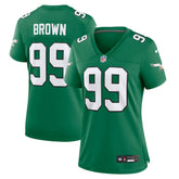 Jerome Brown Philadelphia Eagles Women's Alternate Game Jersey - Kelly Green sale