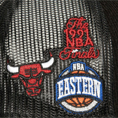 Chicago Bulls Times Up Classic Script Cord Trucker Hat - Black on sale