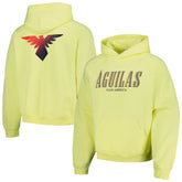 Club America Team Oversized Raglan Pullover Hoodie - Yellow cheap