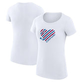 Colorado Avalanche G-III 4Her by Carl Banks Women's Super-Slim Fit Lightweight Heart T-Shirt - White T-shirts