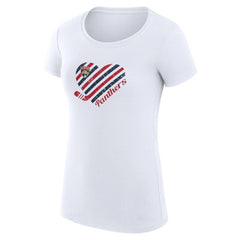 Florida Panthers G-III 4Her by Carl Banks Women's Super-Slim Fit Lightweight Heart T-Shirt - White T-shirts