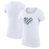 Winnipeg Jets G-III 4Her by Carl Banks Women's Super-Slim Fit Lightweight Heart T-Shirt - White T-shirts