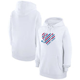 Colorado Avalanche G-III 4Her by Carl Banks Women's Heart Pullover Hoodie - White Hoodies