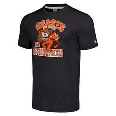 Cincinnati Bengals Homage Unisex Monsters of the Gridiron Halloween Tri-Blend T-Shirt - Charcoal on sale