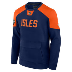 New York Islanders Fanatics 2024 NHL Stadium Series Authentic Pro Fleece Logo Pullover Sweatshirt - Navy Sweatshirts