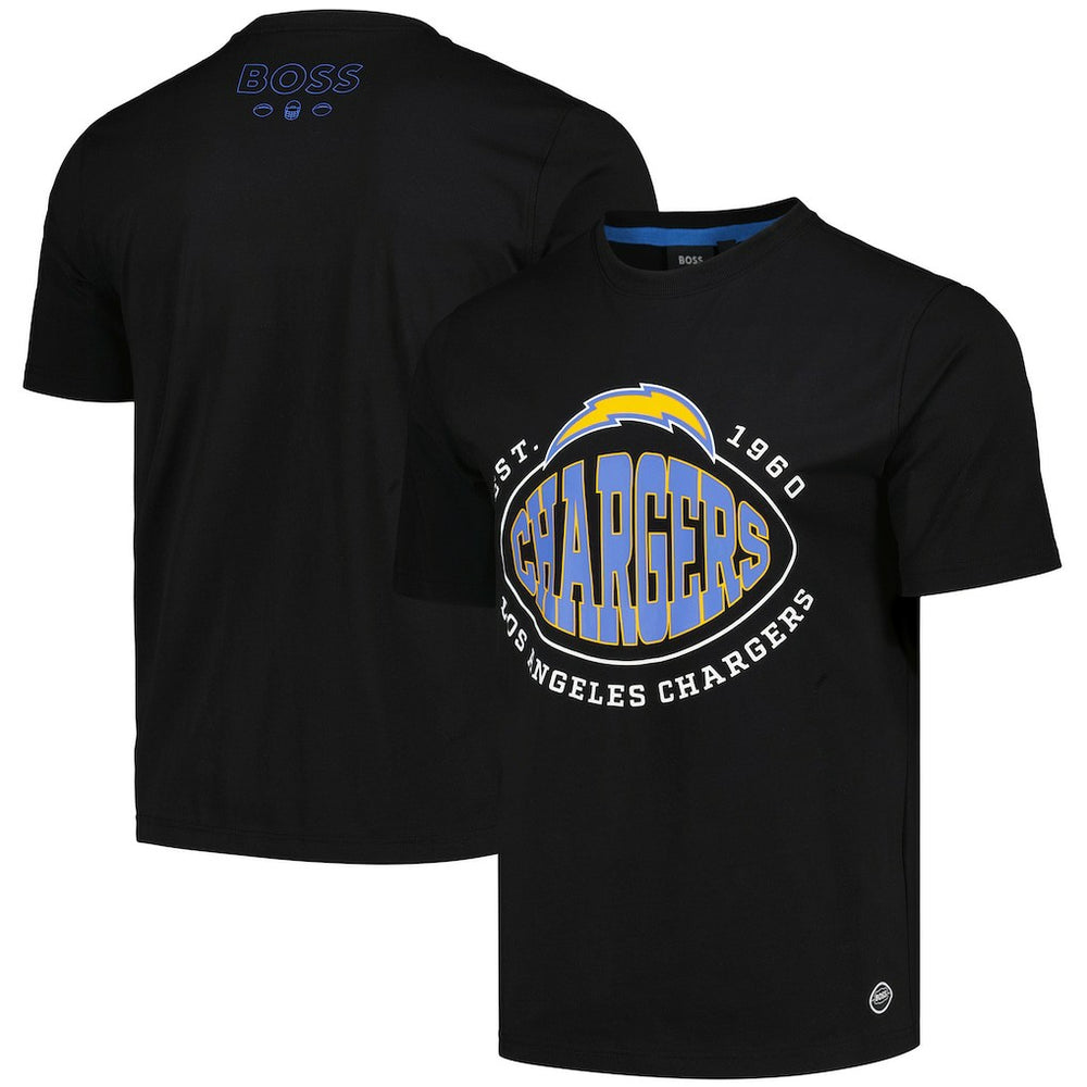 Los Angeles Chargers BOSS X NFL Trap T-Shirt - Black outlet