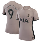 Richarlison Tottenham Hotspur Women's 2023/24 Third Stadium Replica Player Jersey – Tan