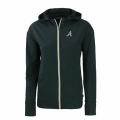 Atlanta Braves Cutter & Buck Women's Daybreak Eco Recycled Full-Zip Hoodie Navy