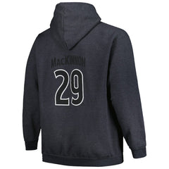 Nathan MacKinnon Colorado Avalanche Profile Big & Tall Name & Number Pullover Hoodie - Charcoal Hoodies