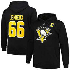 Mario Lemieux Pittsburgh Penguins Mitchell & Ness Name & Number Pullover Hoodie - Black Hoodies