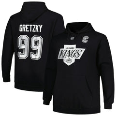Wayne Gretzky Los Angeles Kings Mitchell & Ness Name & Number Pullover Hoodie - Black Hoodies