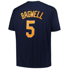 Jeff Bagwell Houston Astros Profile Big & Tall Cooperstown Collection Player Name & Number T-Shirt Navy