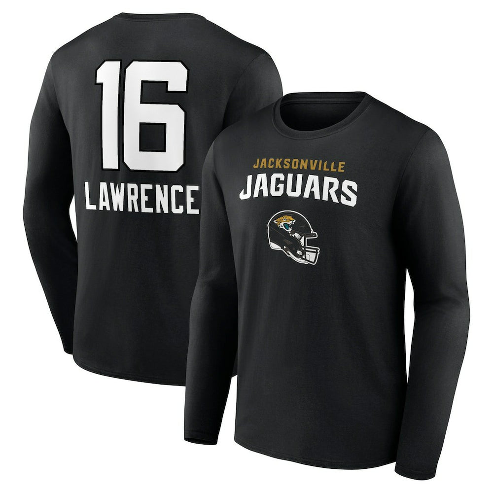 Trevor Lawrence Jacksonville Jaguars Team Wordmark Long Sleeve T-Shirt - Black discount