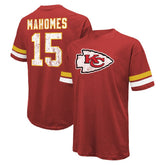 Patrick Mahomes Kansas City Chiefs Majestic Threads Name & Number Oversize Fit T-Shirt - Red on sale