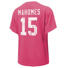 Patrick Mahomes Kansas City Chiefs Majestic Threads Women's Name & Number T-Shirt - Pink online