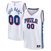 Philadelphia 76ers Fast Break Custom Jersey - Association Edition - White for sale