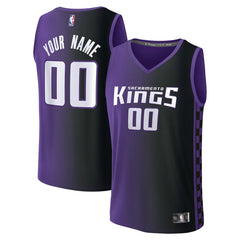 Sacramento Kings Fast Break Custom Jersey - Statement Edition - Purple on sale