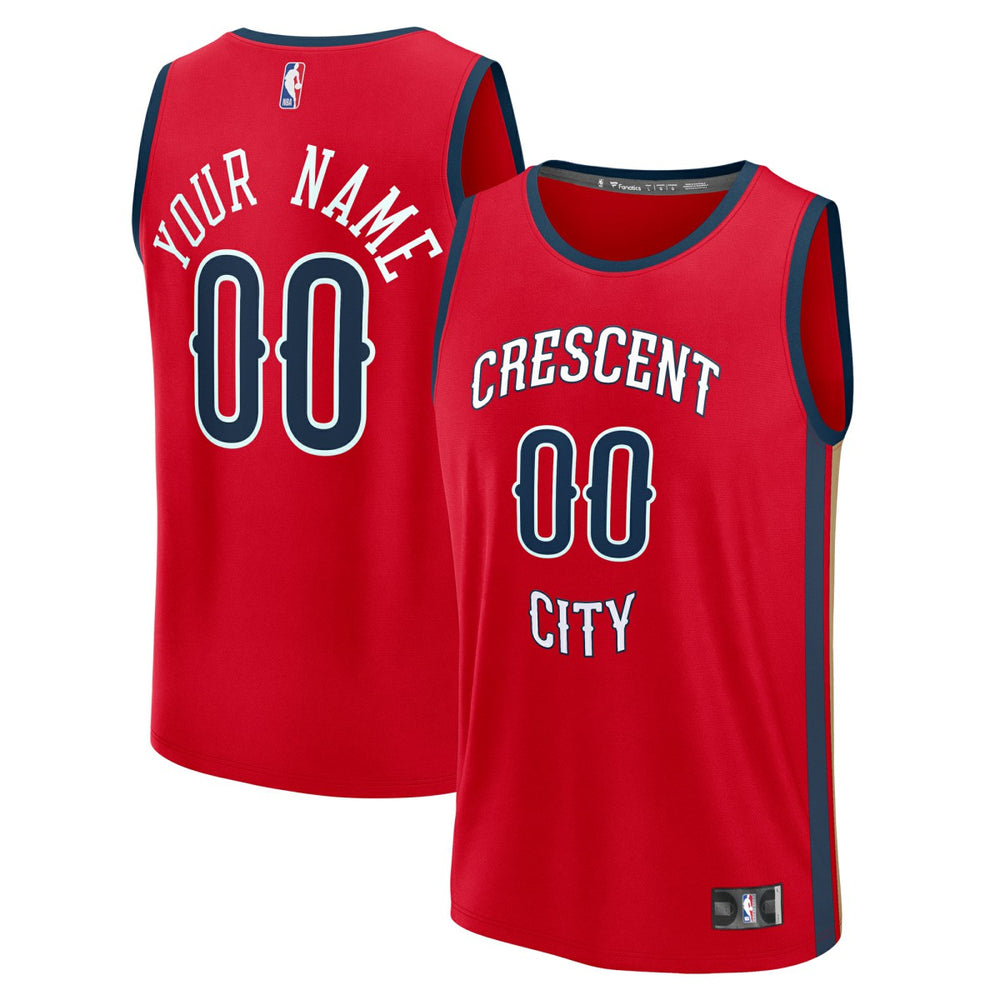 New Orleans Pelicans Youth Fast Break Custom Replica Jersey - Red - Statement Edition on sale