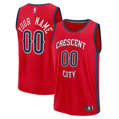 New Orleans Pelicans Youth Fast Break Custom Replica Jersey - Red - Statement Edition on sale