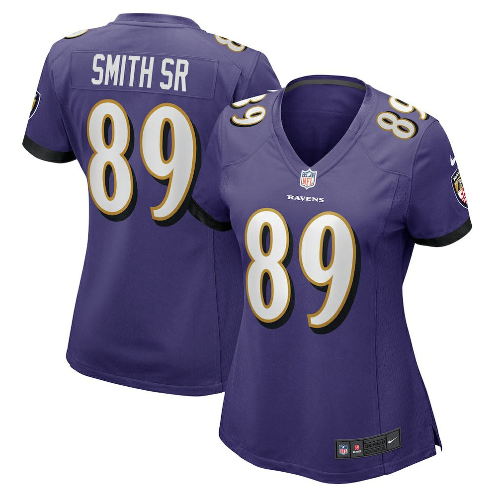 Steve Smith Sr. Baltimore Ravens Women's Retired Player Game Jersey - Purple sale