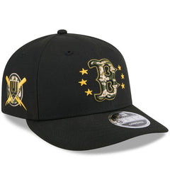Boston Red Sox 2024 Armed Forces Day Low Profile 9FIFTY Snapback Hat Black
