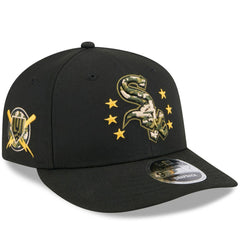 Chicago White Sox 2024 Armed Forces Day Low Profile 9FIFTY Snapback Hat Black