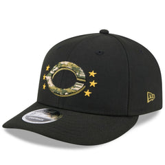 Cincinnati Reds 2024 Armed Forces Day Low Profile 9FIFTY Snapback Hat Black