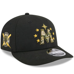 Minnesota Twins 2024 Armed Forces Day Low Profile 9FIFTY Snapback Hat Black