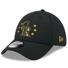 Colorado Rockies 2024 Armed Forces Day 39THIRTY Flex Hat Black