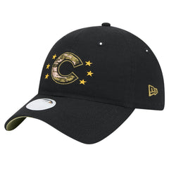 Chicago Cubs Women's 2024 Armed Forces Day 9TWENTY Adjustable Hat Black