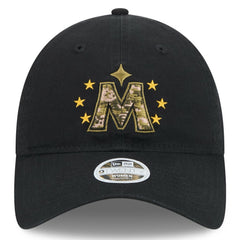 Minnesota Twins Women's 2024 Armed Forces Day 9TWENTY Adjustable Hat Black