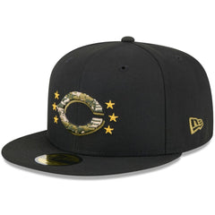 Cincinnati Reds 2024 Armed Forces Day On-Field 59FIFTY Fitted Hat Black