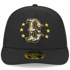 Boston Red Sox 2024 Armed Forces Day Low Profile 59FIFTY Fitted Hat Black